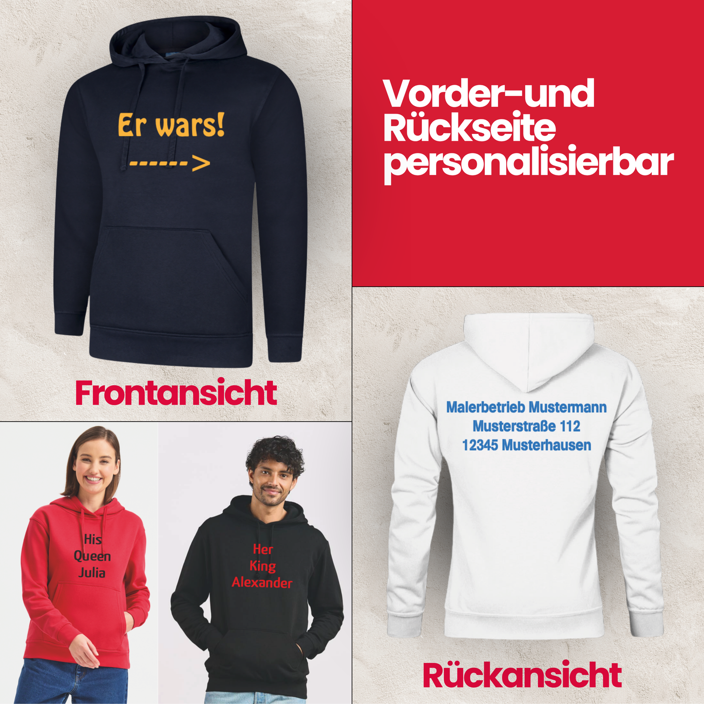 Hoodie bedrucken