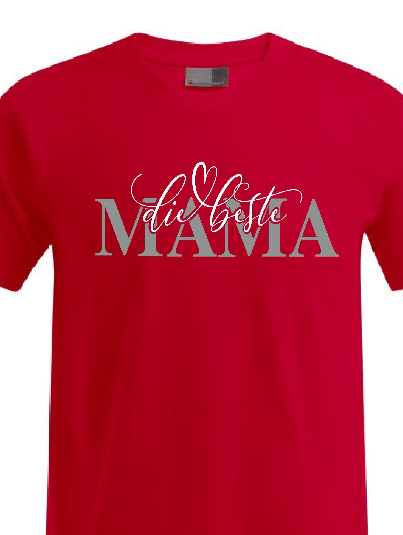 T-Shirt - beste MAMA silber weiß