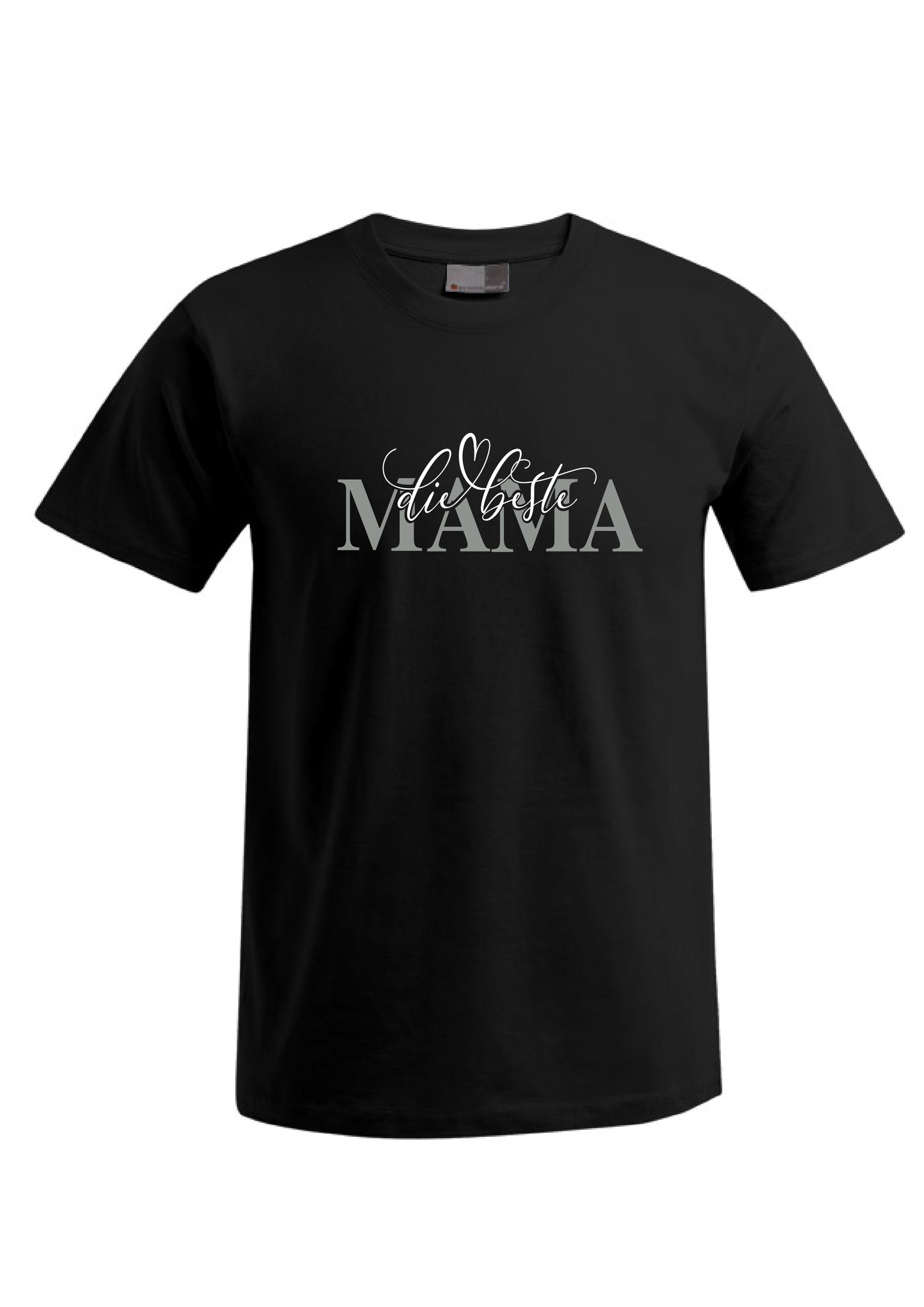 T-Shirt - beste MAMA silber weiß