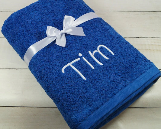 Badehandtuch 70x140cm Bio-Baumwolle mit Motiv und Wunschtext besticken