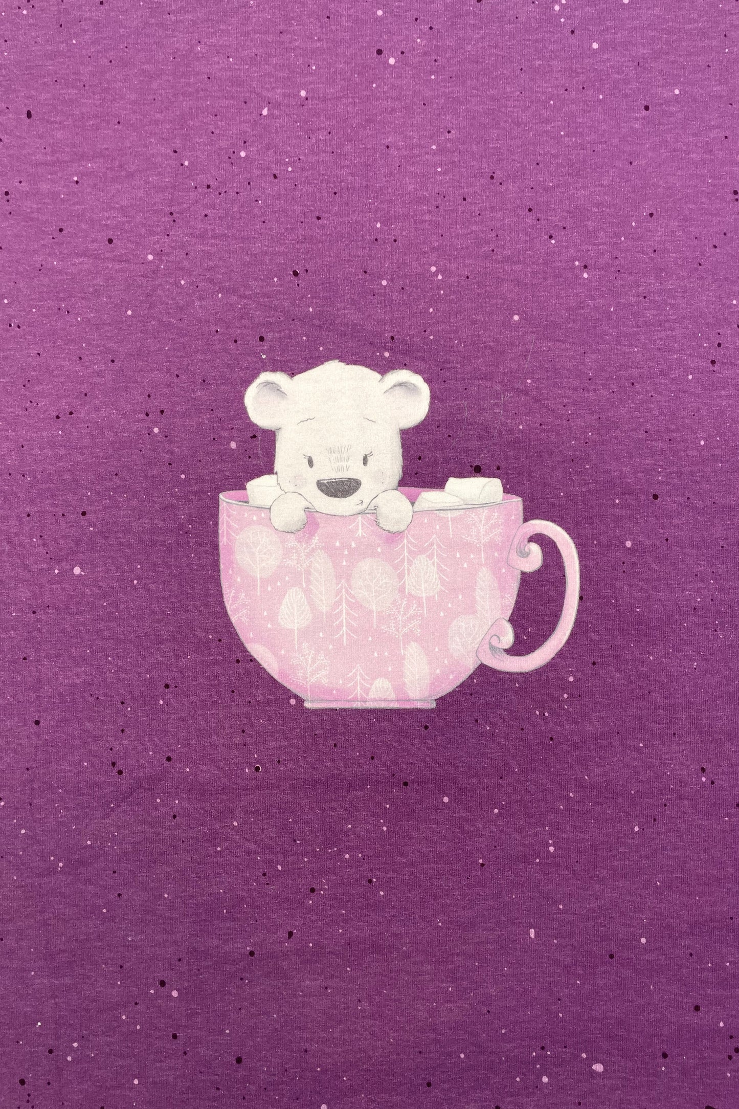 French Terry Stoffduo Panel Winterbärchen