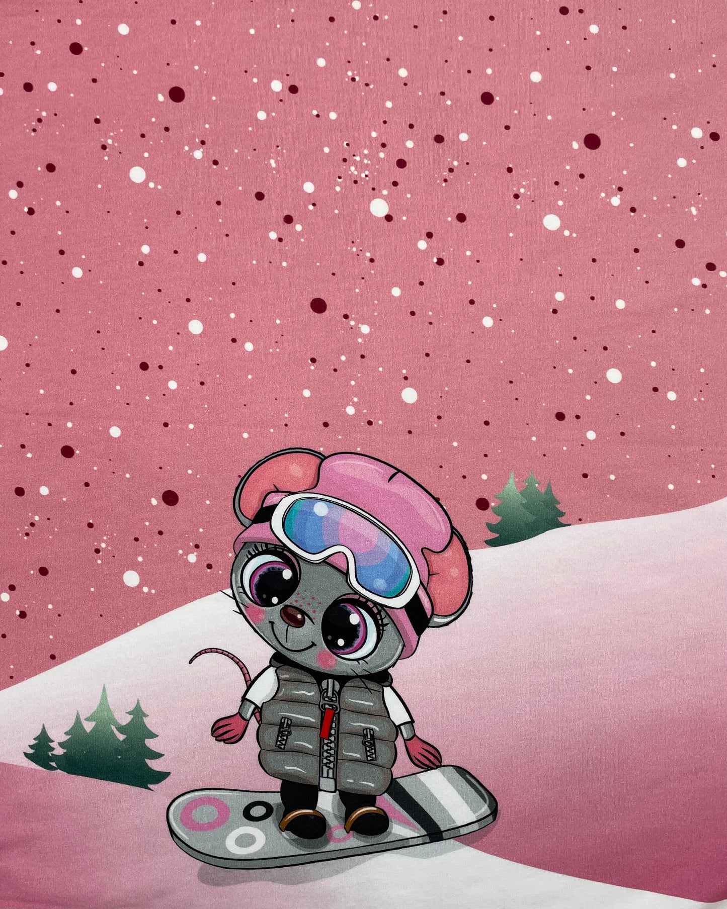 French Terry Stenzo Panel Wintertiere "Kombistoff"