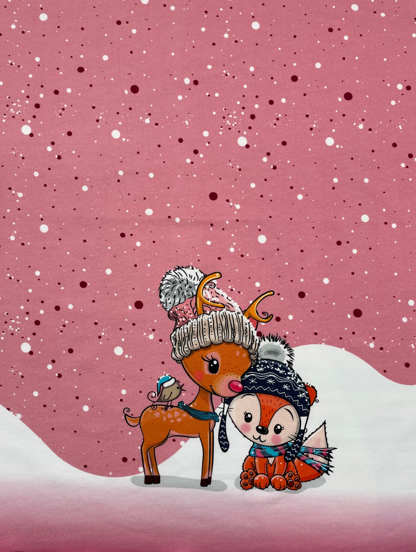 French Terry Stenzo Panel Wintertiere "Kombistoff"