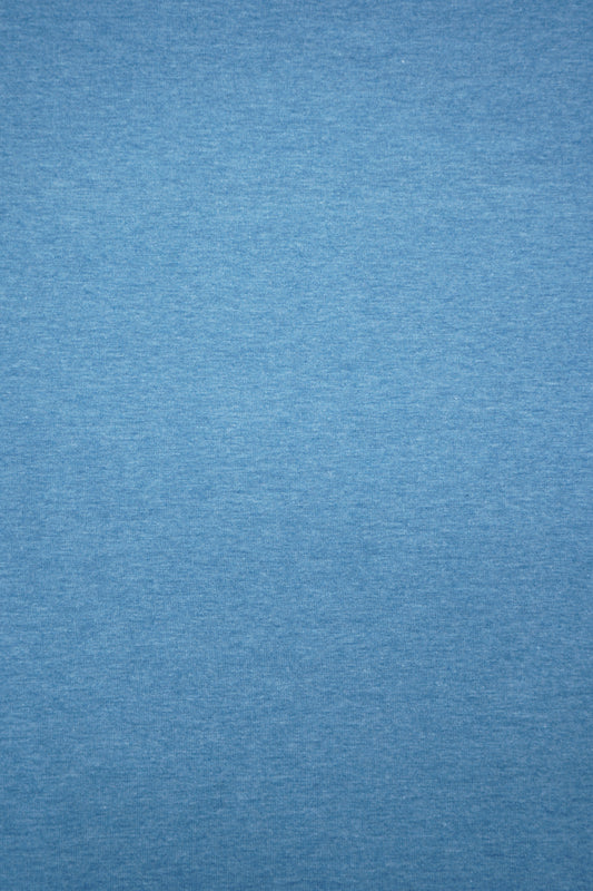 Jersey uni rauchblau melange